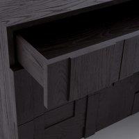 Chest of Drawers with 6 Drawers and Stained Elm Veneer, Kimal