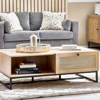 Indiya Rattan Storage Coffee Table