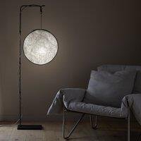 Moon Floor Lamp in Tyvek with Iron Base