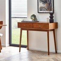 Elijah Retro Ash Wood Writing Desk