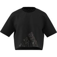 Loose Fit T-Shirt with Animal Print, 3-Stripes
