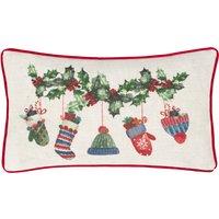 Evans Lichfield Winter Warmers Piped Filled Cushion