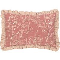 Mae Embroidered Cotton Filled Cushion