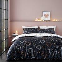 Cosmic Hearts and Stars Duvet Cover and Pillowcase Set