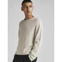 Lightweight Crew Neck Jumper in Structured Knit