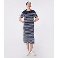 Striped Cotton Midi Dress