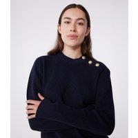 Women's Plain Nautical Jumper in Cotton