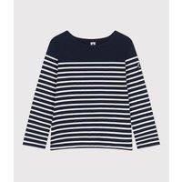 Breton Striped Cotton Top with Long Sleeves