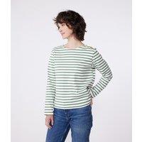 Striped Long Sleeve Sweater in Cotton