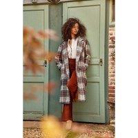 Naelle Checked Long Coat