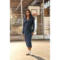 Rheda Wrapover Dress with Long Sleeves