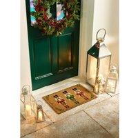 Christmas Nutcracker Printed Coir Doormat