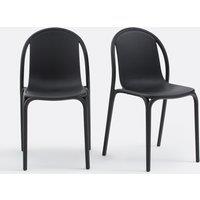 Set of 2 Polypropylene Garden Chairs, Brooklyn