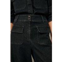 Manhattan Wide Leg Trousers with Patch Pockets