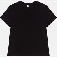 Le Droit T-Shirt in Plain Cotton with V-Neck