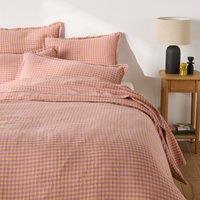 Aclie Lavender/Ochre Washed Linen Duvet Cover