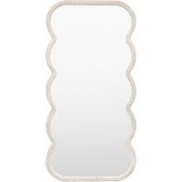 180cm Hockley Curved White Leaner Mirror