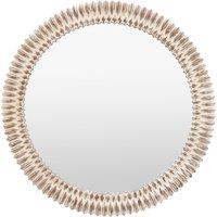90cm Notley Round Mirror White Wash