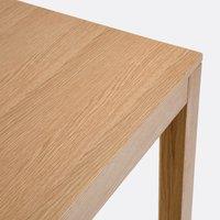 Nusso Oak Rectangular Table with Straight Edges