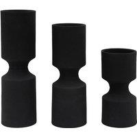 Set of 3 Oadby Black Candle Holder
