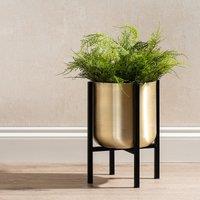 41cm Gold Planter on Stand Large