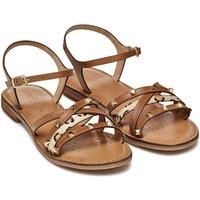 Maddalusia Leather Flat Sandals