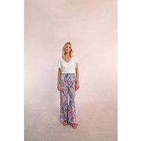 Printed Wide Leg Trousers