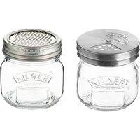 Set of 2 Shaker & Fine Grater Storage Jars