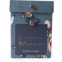 Small Garden Blooms Ridged Glass Candle