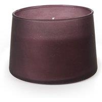 Frosted Plum Glass Tapered Candle
