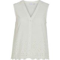 Sleeveless Embroidered Blouse