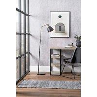 Black and Gold Task Floor Lamp