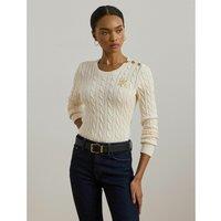 Cable Knit Jumper with Crew Neck