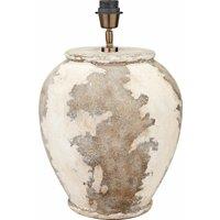 Antique Finish Stoneware Table Lamp Base