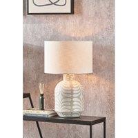 Grey and White Pattern Ceramic Table Lamp Base