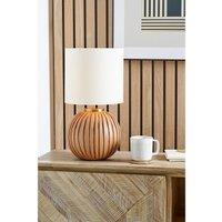 Terracotta Textured Ball Table Lamp