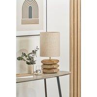 Natural Wood 3 Pebble Table lamp
