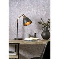 Black and Gold Task Table Lamp