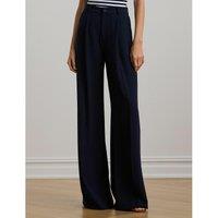 Pleat Front Trousers with Wide Leg