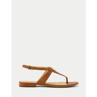 Flat Sandals with Leather Slats EVERLEY