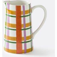 Kael Checked Earthenware Jug