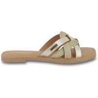 Chopin Leather Flat Mules with Square Toe