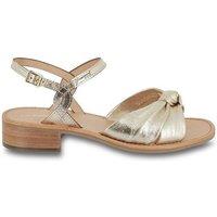 Hirka Leather Sandals with Small Heel