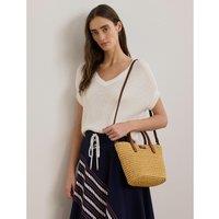 Medium Tote Bag in Woven Straw