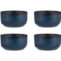 Set of 4 Reactive Blue Ramekins