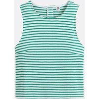Striped Vest Top with Crew Neck