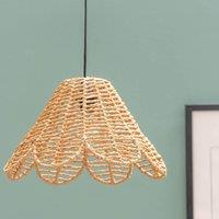Natural Rattan Flower Pendant Shade