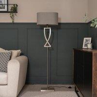Brushed Chrome Floor Lamp