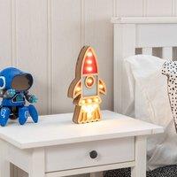 Rocket Wooden Table Lamp