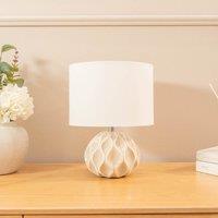 Set of 2 of Natural Ceramic Table Lamps